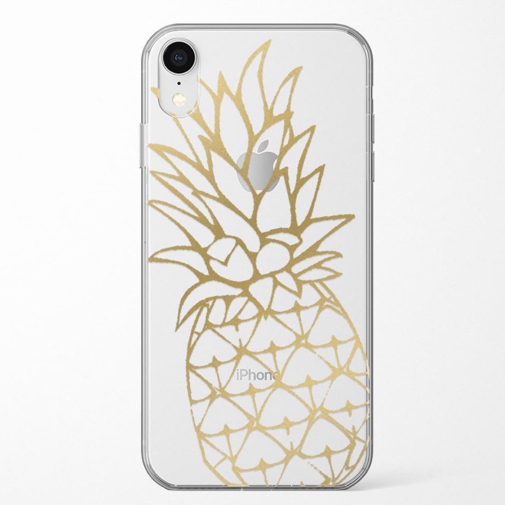 🆕 Casely iPhone 8 - Shiny Gold Pineapple Case